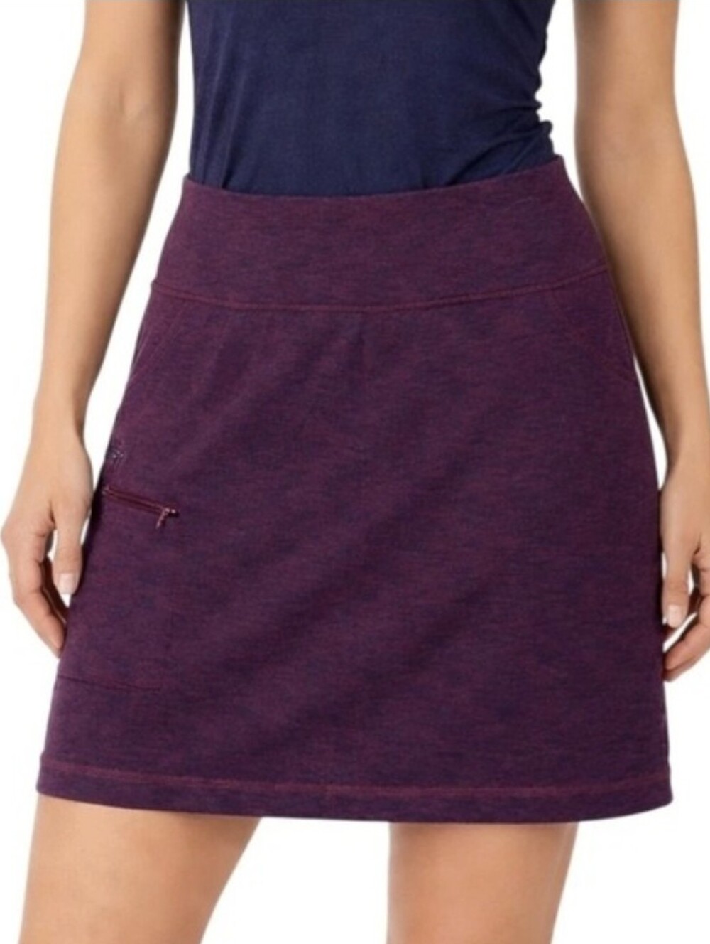 Duluth Trading Co. NoGA Classic Stretch Skort In Heathered Purple - Size M
